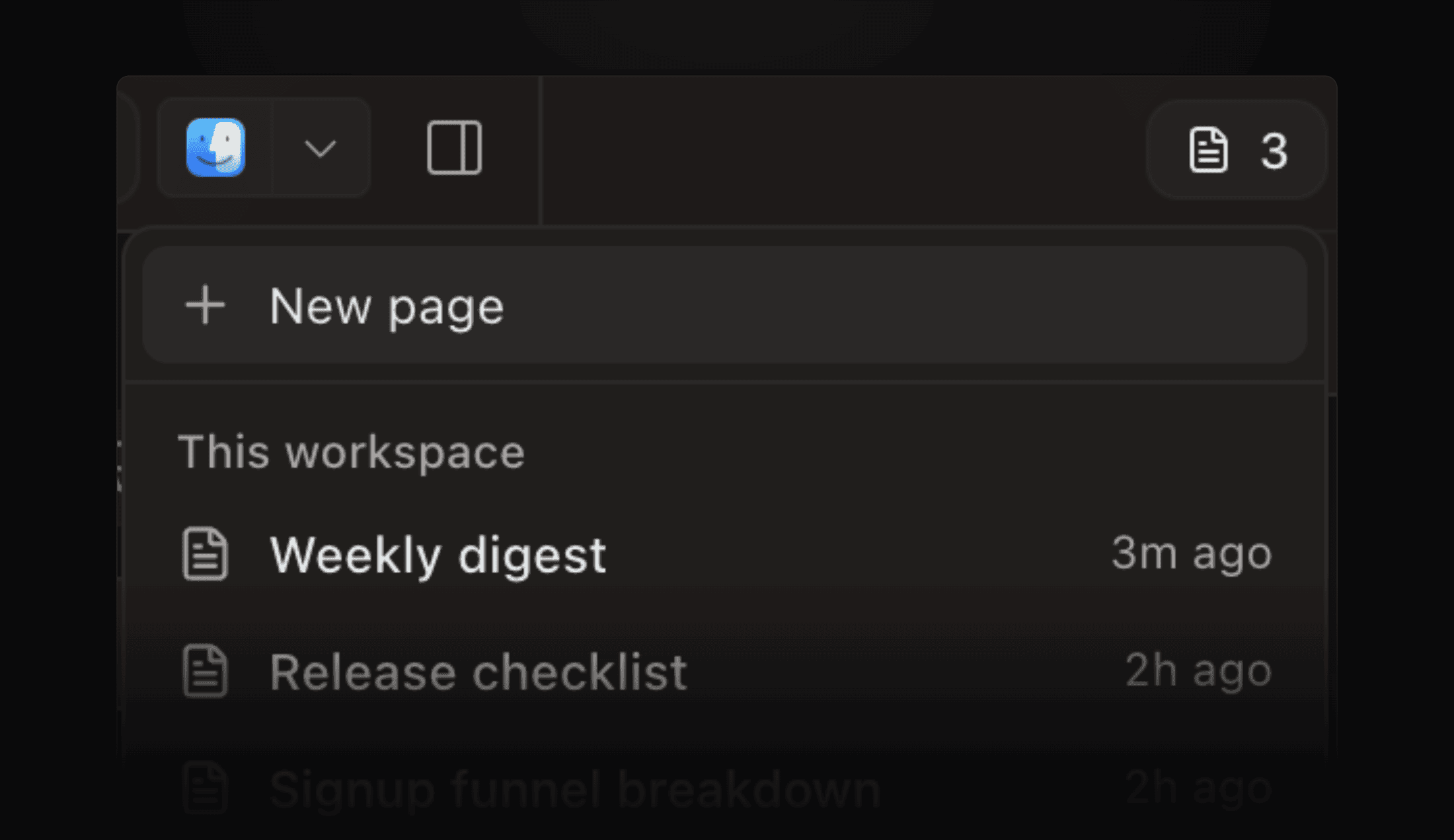 Clearer workspaces and Pages beside your code